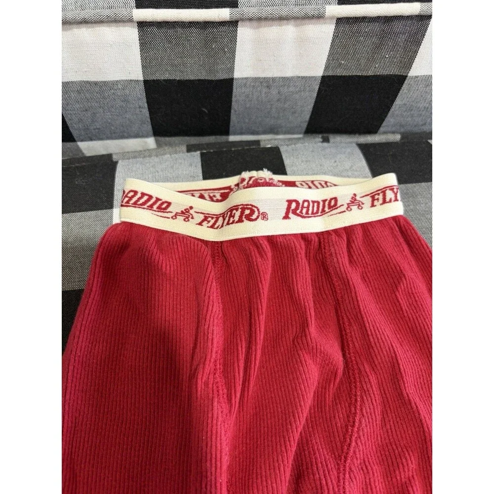 Y2K Radio Flyer 2-Piece Ribbed Outfit Set Long Sleeve Shirt & Pants 3/6 MOS